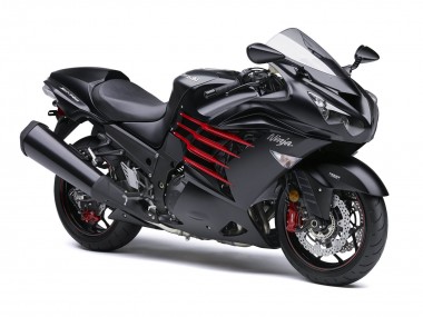 Custom 2012-2024 Kawasaki ZX14R ZZR1400 Motorcycle Fairings - Matte Black Red White Ninja