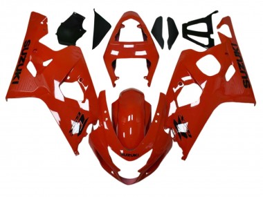 Custom 2004-2005 Suzuki GSXR 600 / GSXR 750 Motorcycle Fairing - Red Black