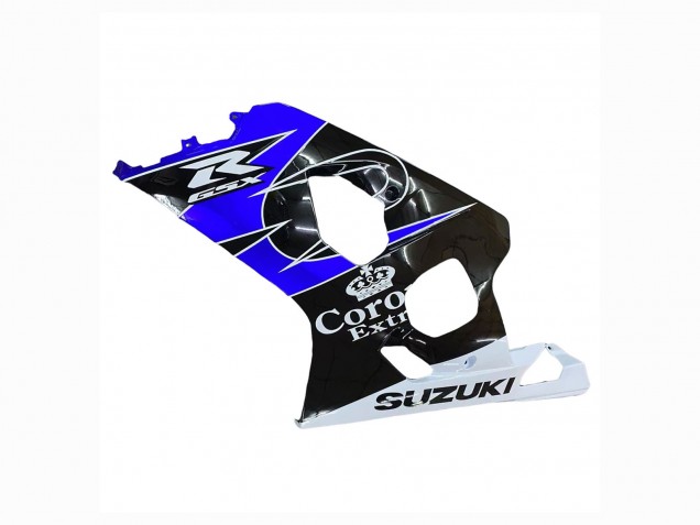 2004-2005 Suzuki GSXR 600 / GSXR 750 Motorcycle Fairing - White Blue Black Corona Motul