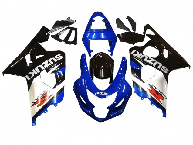 2004-2005 Suzuki GSXR 600 / GSXR 750 Motorcycle Fairings - Blue White Black