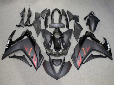 Custom 2015-2018 Yamaha YZF R3/R25 Motorcycle Fairings - Glossy Black Matte Black Red