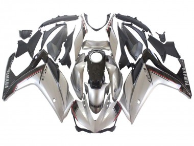 Custom 2015-2018 Yamaha YZF R3/R25 Motorcycle Fairings - Silver Black