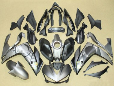 Custom 2015-2018 Yamaha YZF R3/R25 Motorcycle Fairings - Grey Black
