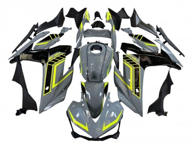 Custom 2015-2018 Yamaha YZF R3/R25 Motorcycle Fairings - Nardo Grey Neon Yellow Black
