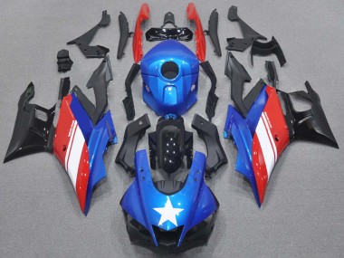 Custom 2015-2018 Yamaha YZF R3/R25 Motorcycle Fairings - Blue White Red Black