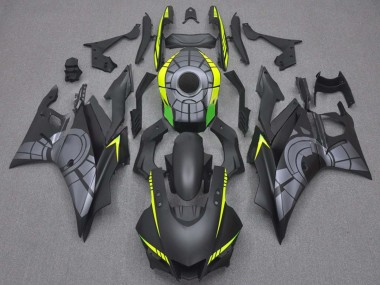 Custom 2019-2021 Yamaha YZF R3/R25 Motorcycle Fairings - Yellow Grey Matte Black