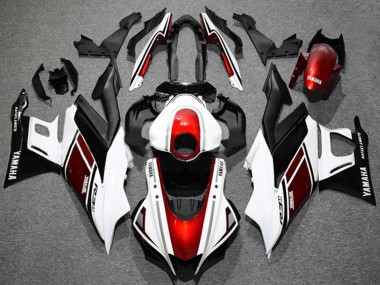 Custom 2019-2021 Yamaha YZF R3/R25 Motorcycle Fairings - White Red Black