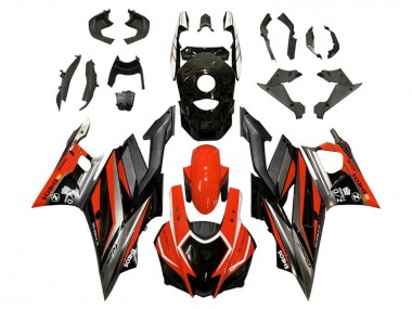 Custom 2019-2021 Yamaha YZF R3/R25 Motorcycle Fairings - Red Grey Black ENEOS