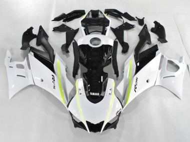 Custom 2019-2021 Yamaha YZF R3/R25 Motorcycle Fairings - White Green Black