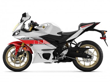 Custom 2019-2021 Yamaha YZF R3/R25 Motorcycle Fairings - White Red Yellow Black