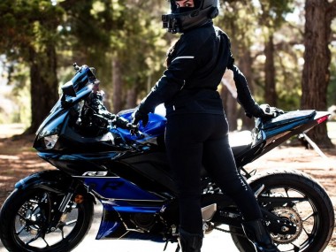 Custom 2022-2024 Yamaha YZF R3/R25 Motorcycle Fairings - Blue Glossy Black