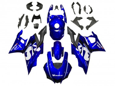 Custom 2022-2024 Yamaha YZF R3/R25 Motorcycle Fairings - Blue White Black MoviStar ENEOS