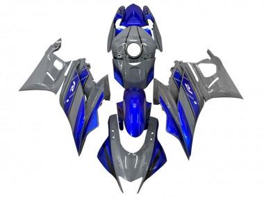 Custom 2022-2024 Yamaha YZF R3/R25 Motorcycle Fairings - Dark Grey Blue