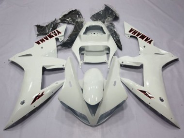 Custom 2002-2003 Yamaha YZF 1000 R1 Motorcycle Fairings - Pearl White Black