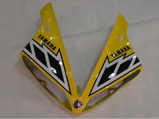 2004-2006 Yamaha YZF 1000 R1 Motorcycle Fairings - Yellow White Glossy Black