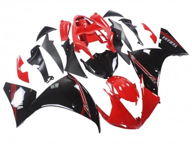 Custom 2009-2011 Yamaha YZF 1000 R1 Motorcycle Fairing - Red Black