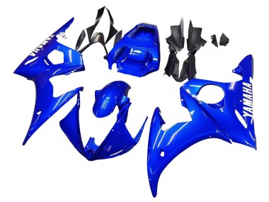 Custom 2003-2004 Yamaha YZF R6 Motorcycle Fairing - Blue