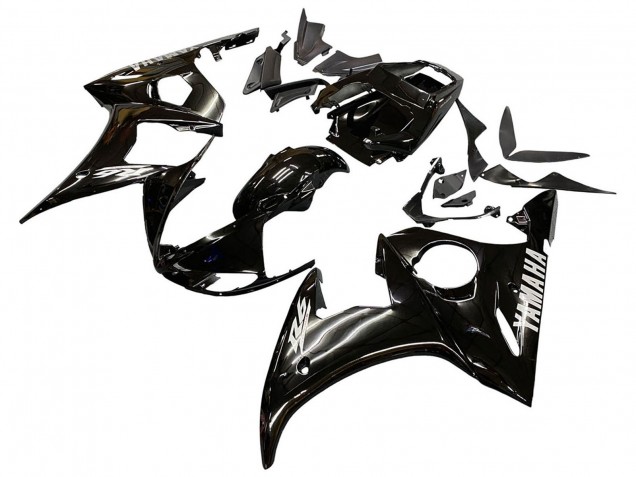 2005 Yamaha YZF 600 R6 Motorcycle Fairings - Glossy Black