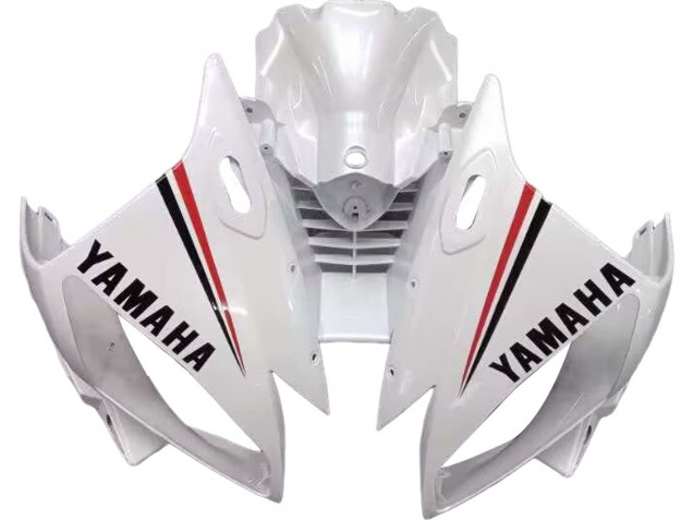 2006-2007 Yamaha YZF 600 R6 Motorcycle Fairings - White Red Black Motul