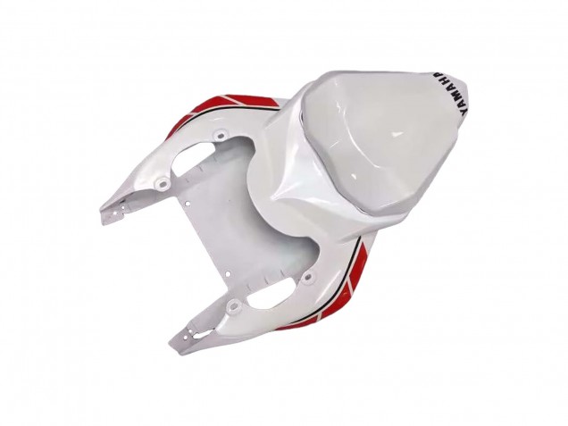 2006-2007 Yamaha YZF 600 R6 Motorcycle Fairings - White Red Black Motul