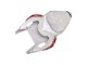2006-2007 Yamaha YZF 600 R6 Motorcycle Fairings - White Red Black Motul