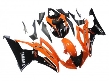 Custom 2008-2016 Yamaha YZF 600 R6 Motorcycle Fairings - Orange Black