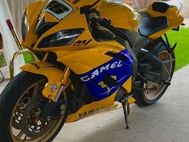Custom 2008-2016 Yamaha YZF 600 R6 Motorcycle Fairings - Yellow Blue Camel Motul Michelin