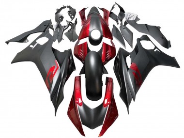 Custom 2017-2023 Yamaha YZF 600 R6 Motorcycle Fairings - Red Matte Black