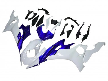 Custom 2017-2023 Yamaha YZF 600 R6 Motorcycle Fairings - White Blue