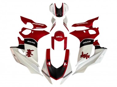 Custom 2017-2023 Yamaha YZF 600 R6 Motorcycle Fairing - White Red Black
