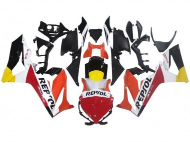 Custom 2019-2020 Honda CBR650R Motorcycle Fairings - Orange White Red Yellow Glossy Black Repsol