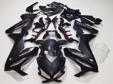 Custom 2021-2023 Honda CBR650R Motorcycle Fairing Kits - Matte Black