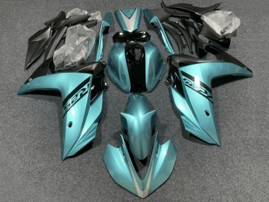 Custom 2015-2018 Yamaha YZF R3/R25 Motorcycle Fairings - Light Blue Black