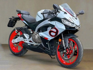 Custom 2024-2025 Aprilia RS457 Motorcycle Fairings - White Black Red