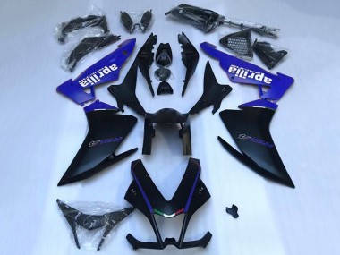 Custom 2009-2015 Aprilia RSV4 1000 Motorcycle Fairings - Matte Black Blue