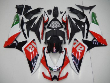 Custom 2009-2015 Aprilia RSV4 1000 Motorcycle Fairings - Red White Black Green Grey