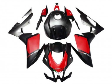 Custom 2009-2015 Aprilia RSV4 1000 Motorcycle Fairing Kits - Matte Black Red Grey