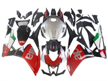 Custom 2009-2015 Aprilia RSV4 1000 Motorcycle Fairings - Red Silver Black Green