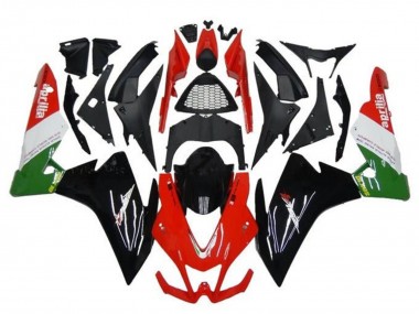 Custom 2009-2015 Aprilia RSV4 1000 Motorcycle Fairings - Red Black Green White