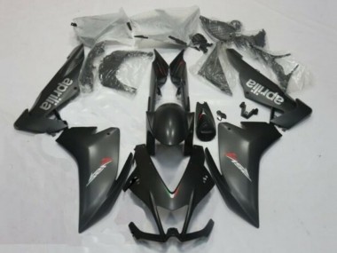 Custom 2009-2015 Aprilia RSV4 1000 Motorcycle Fairings - Matte Black Silver Red Decal