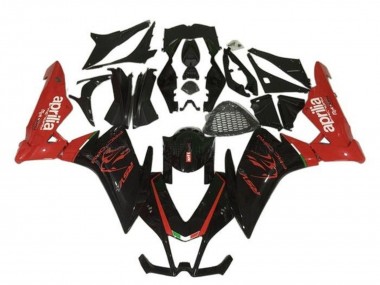 Custom 2009-2015 Aprilia RSV4 1000 Motorcycle Fairing - Black Red