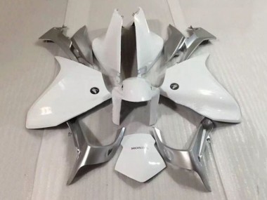 Custom 2010-2014 Honda VFR 1200 Motorcycle Fairing - Silver White