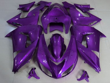 Custom 2006-2007 Kawasaki ZX10R Motorcycle Fairing - Purple