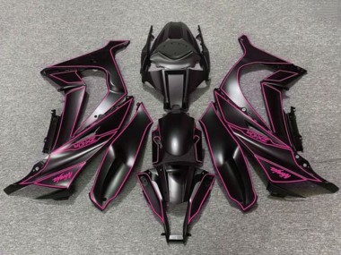 Custom 2011-2015 Kawasaki ZX10R Motorcycle Fairings - Matte Black Purple