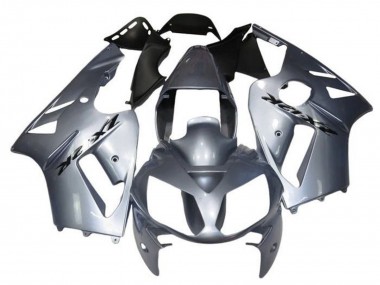 Custom 2000-2001 Kawasaki ZX12R Motorcycle Fairings - Silver