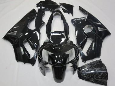Custom 2000-2001 Kawasaki ZX12R Motorcycle Fairings - Glossy Black