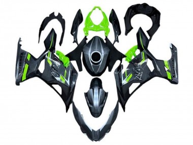 Custom 2018-2024 Kawasaki Ninja 400 Motorcycle Fairings - Green Grey