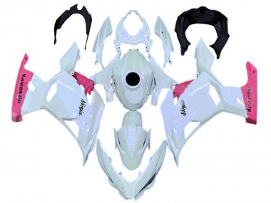 Custom 2018-2024 Kawasaki Ninja 400 Motorcycle Fairings - Pearl White Pink