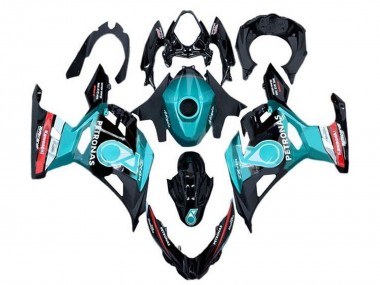 Custom 2018-2024 Kawasaki Ninja 400 Motorcycle Fairings - Light Blue Red Black Petronas