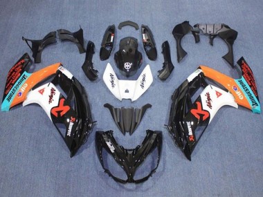 Custom 2012-2016 Kawasaki Ninja 650 EX650 Motorcycle Fairings - Glossy Black White Orange Blue Red